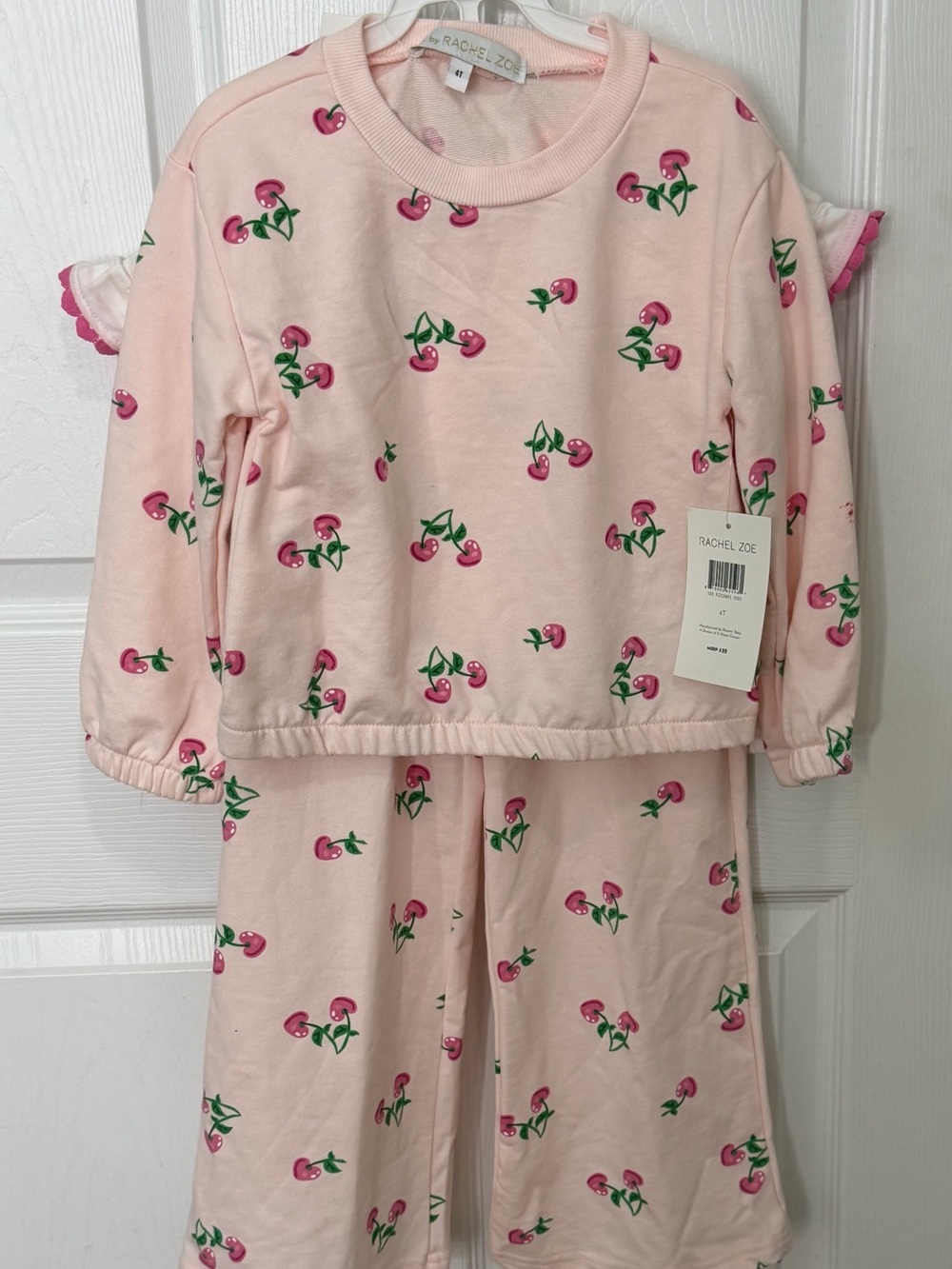 Rachel Zoe Pink Cherry-Print Kids Set